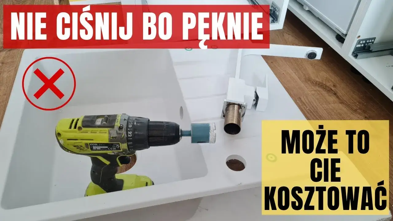 Zdjęcie Jak wywiercić otwór w zlewie granitowym bez ryzyka uszkodzeń